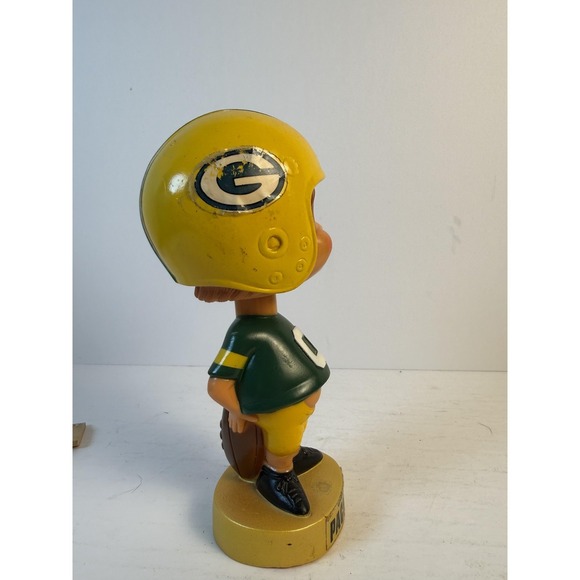 Sports Specialties 1975 Bobblehead Green Bay Packers NFL Football Nodder Vintage - Picture 8 of 16